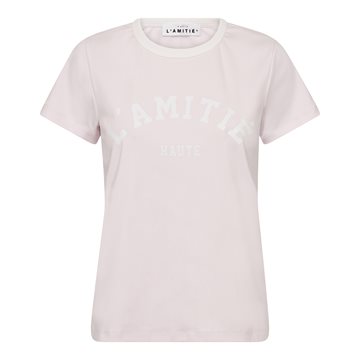 Haute L ' Amitié - Neckline Logo Tee - Iced Rose